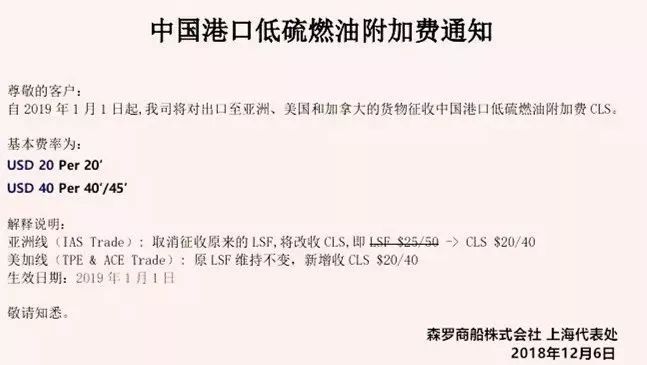 石材進出口｜1月1日起，全國口岸將統(tǒng)一征收低硫燃油附加費！