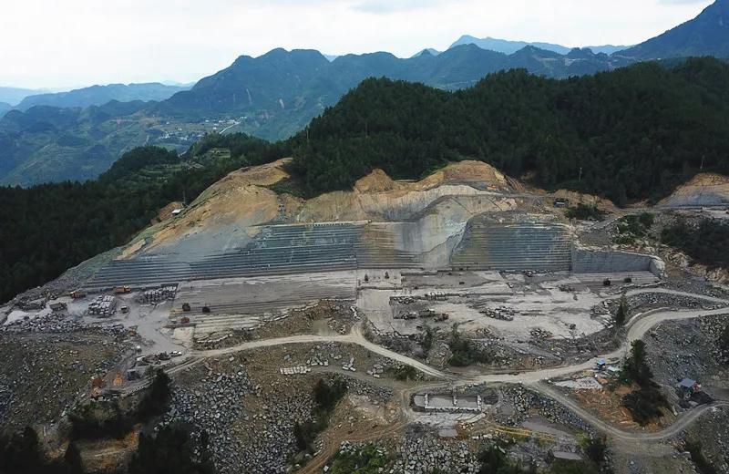 貴州桐梓縣羊磴鎮(zhèn)（中國黑產地）石材儲量1500萬噸，附貴州中國黑礦山圖